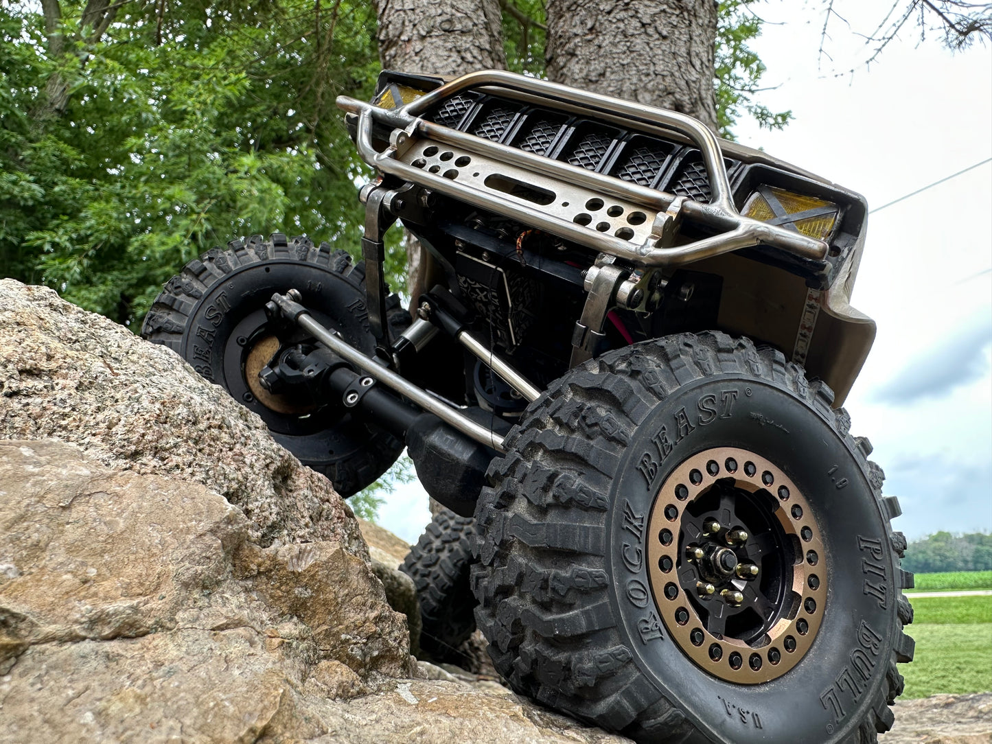 **Build To Order** Mojave / ‘82 Pickup Front Bumper w/Leaf Mounts & Trail Bar for TF2