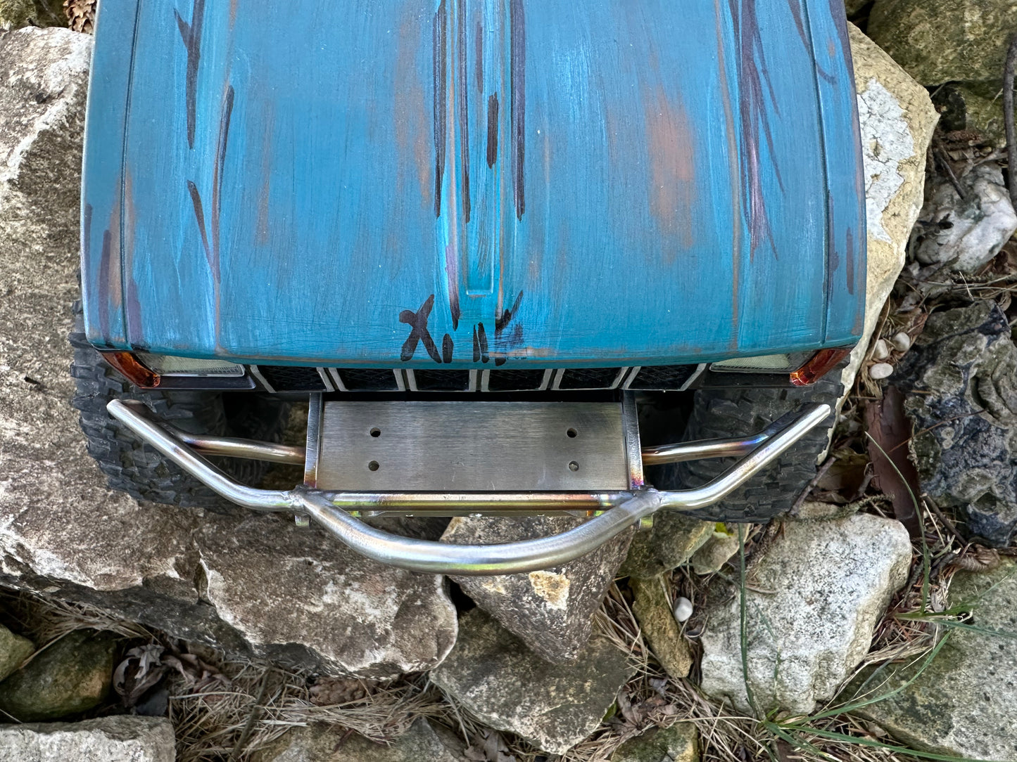 VS4-10 Mojave / ‘82 Pickup Winch Bumper for Scale Warn Winches