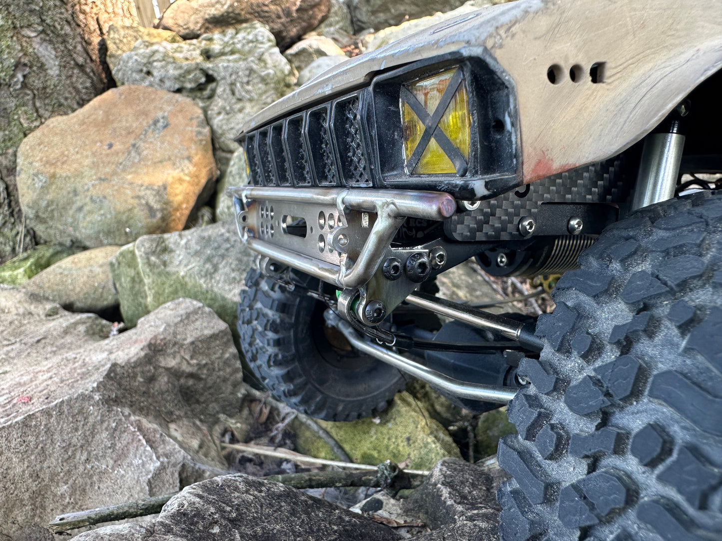 **Build To Order** Mojave / ‘82 Pickup Front Bumper w/Leaf Mounts for TF2