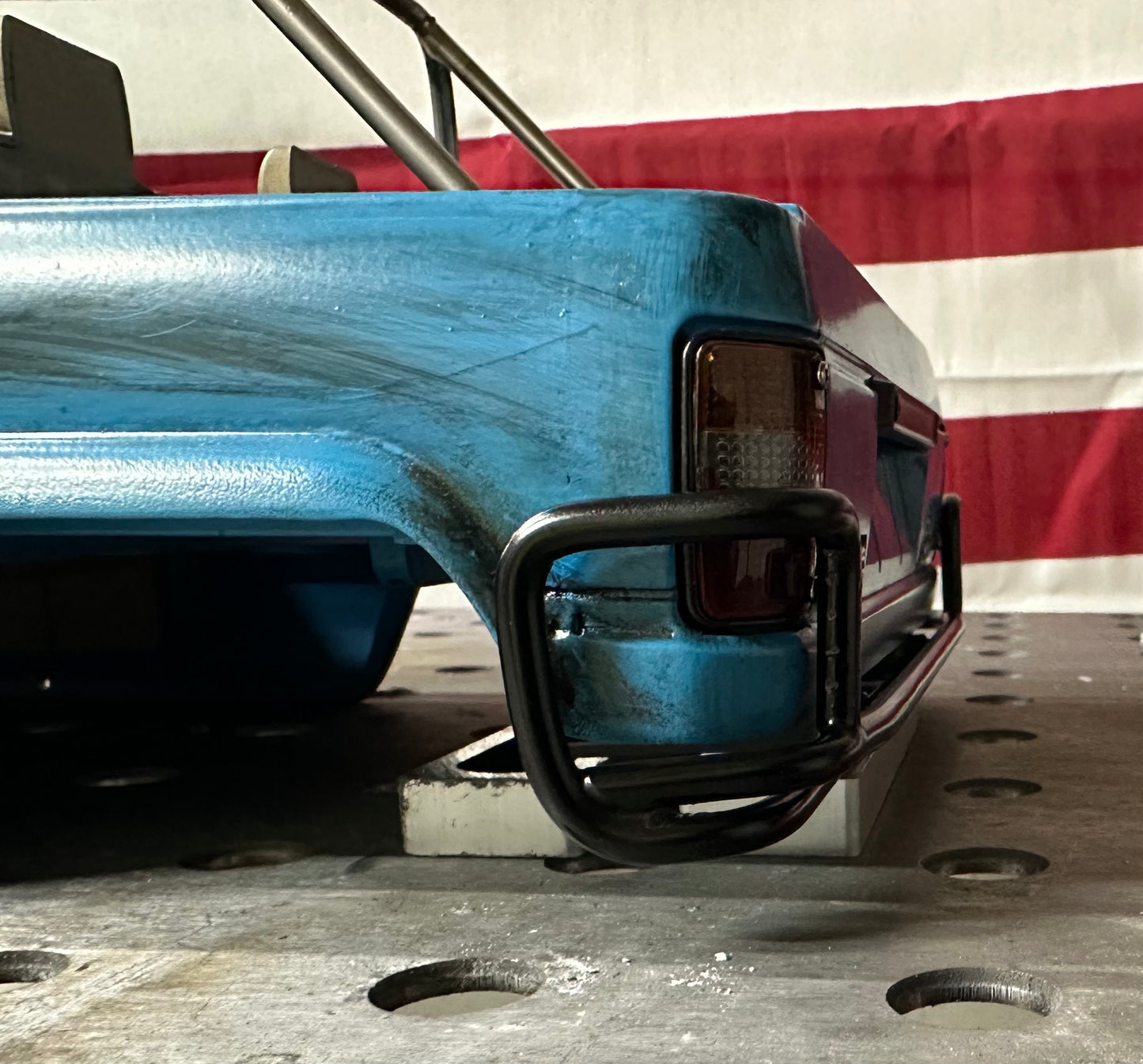 Offset Double Tube Rear Bumper (Shown w/ Optional Side Guards)