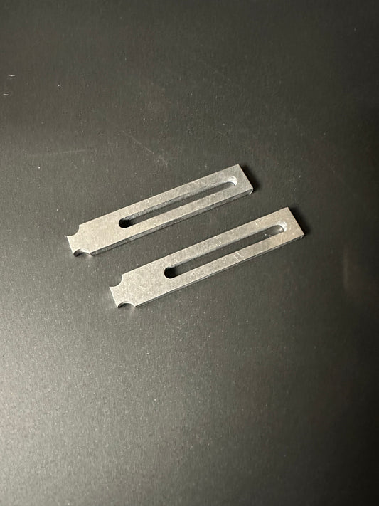 Stacked Double Bar Long Bumper Tabs (Pair)