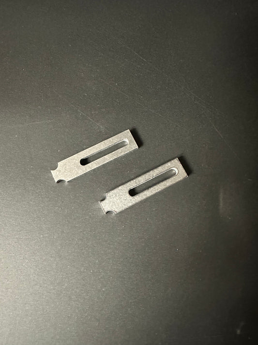 Stacked Double Bar Medium Bumper Tabs (Pair)