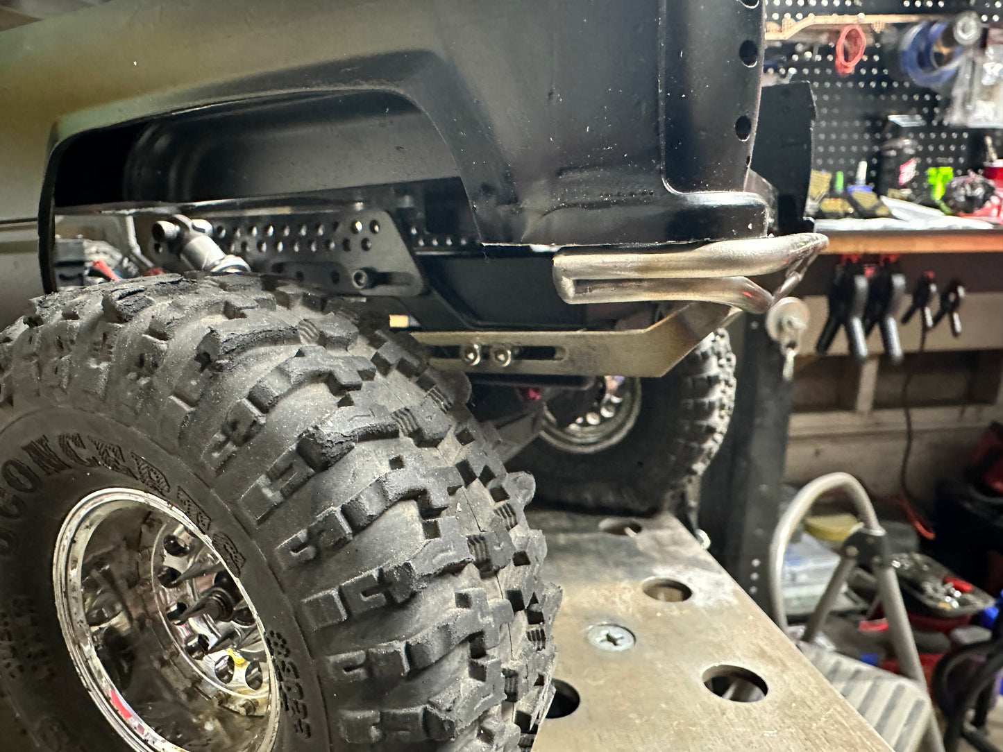 VS4-10 Offset Double Bar High Clearance Rear Bumper For Bobbed XtraCabs