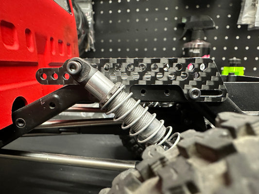 Carbon Low Profile Rear Shock Mounts for VS4-10/SCX10-II/Element Enduro