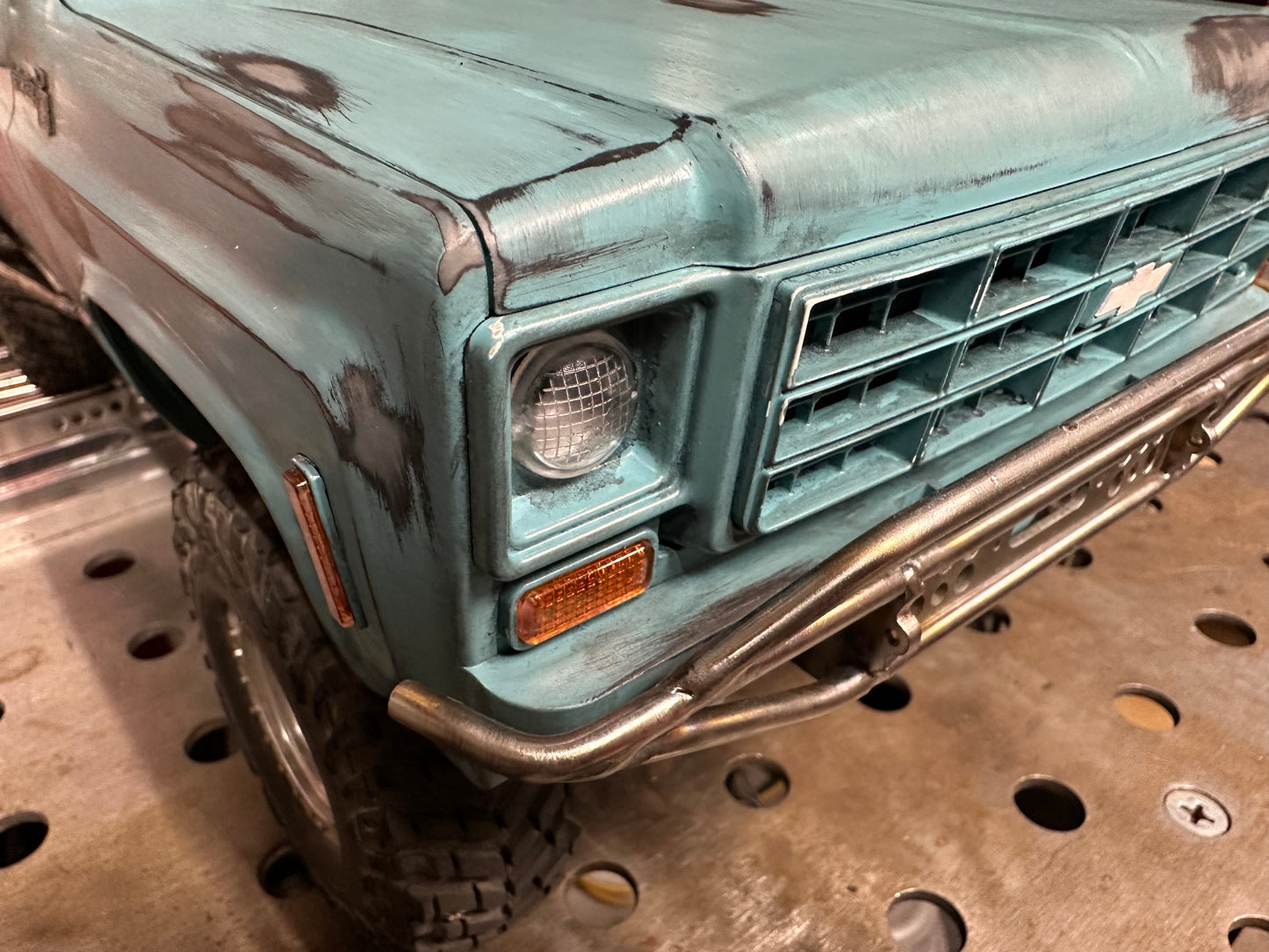 TF2 Chevy K5/K10 Front Tube Bumper w/ Integrated Leaf Mounts