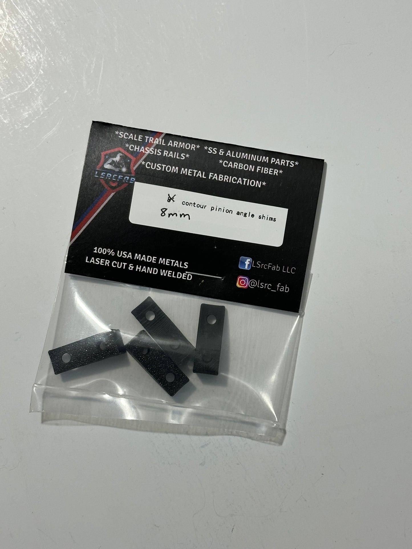8mm High Arched Pinion Angle Shims