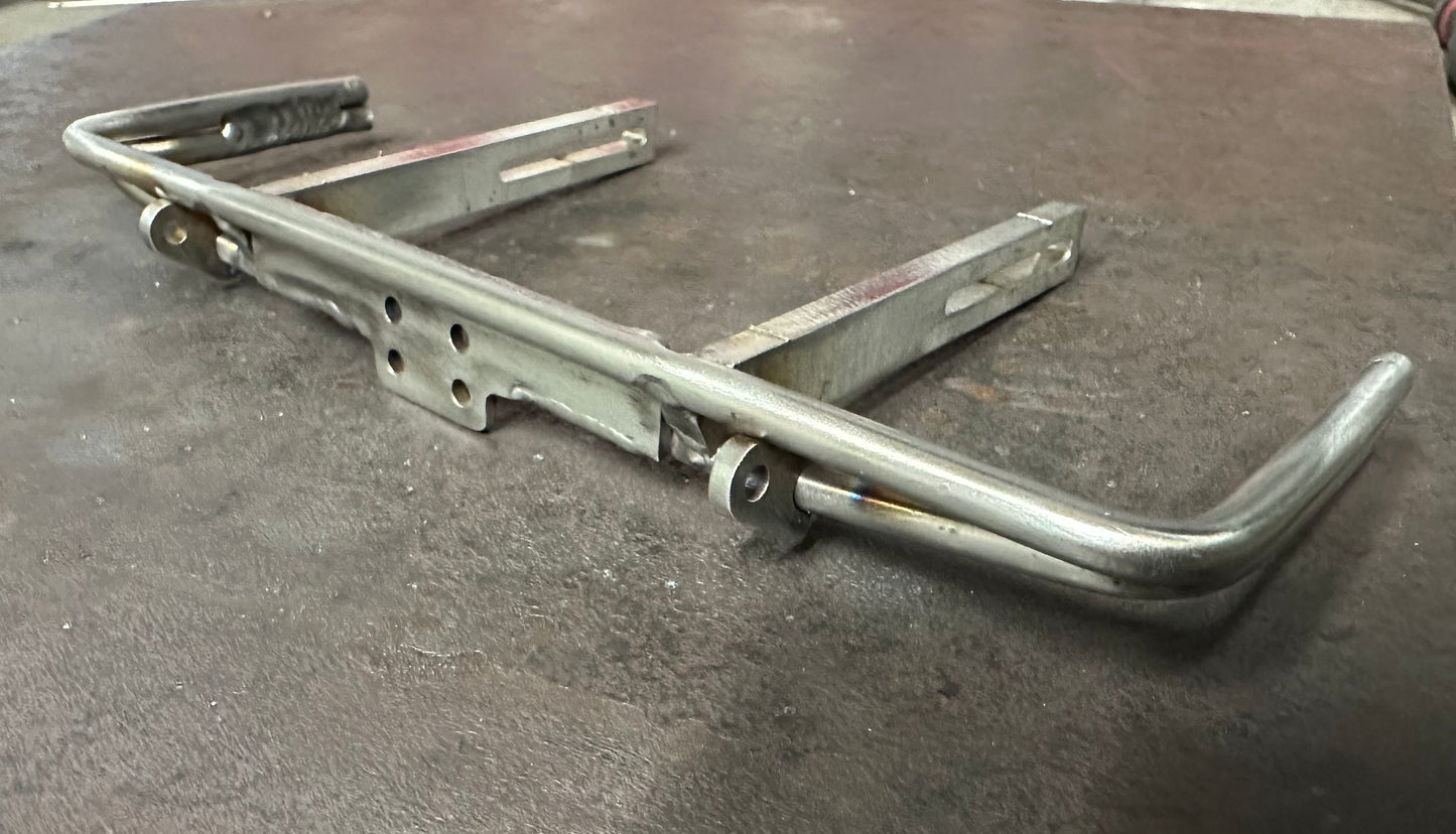 Welded Hitch Plate Add-On for Offset Double Bar Rear Bumpers