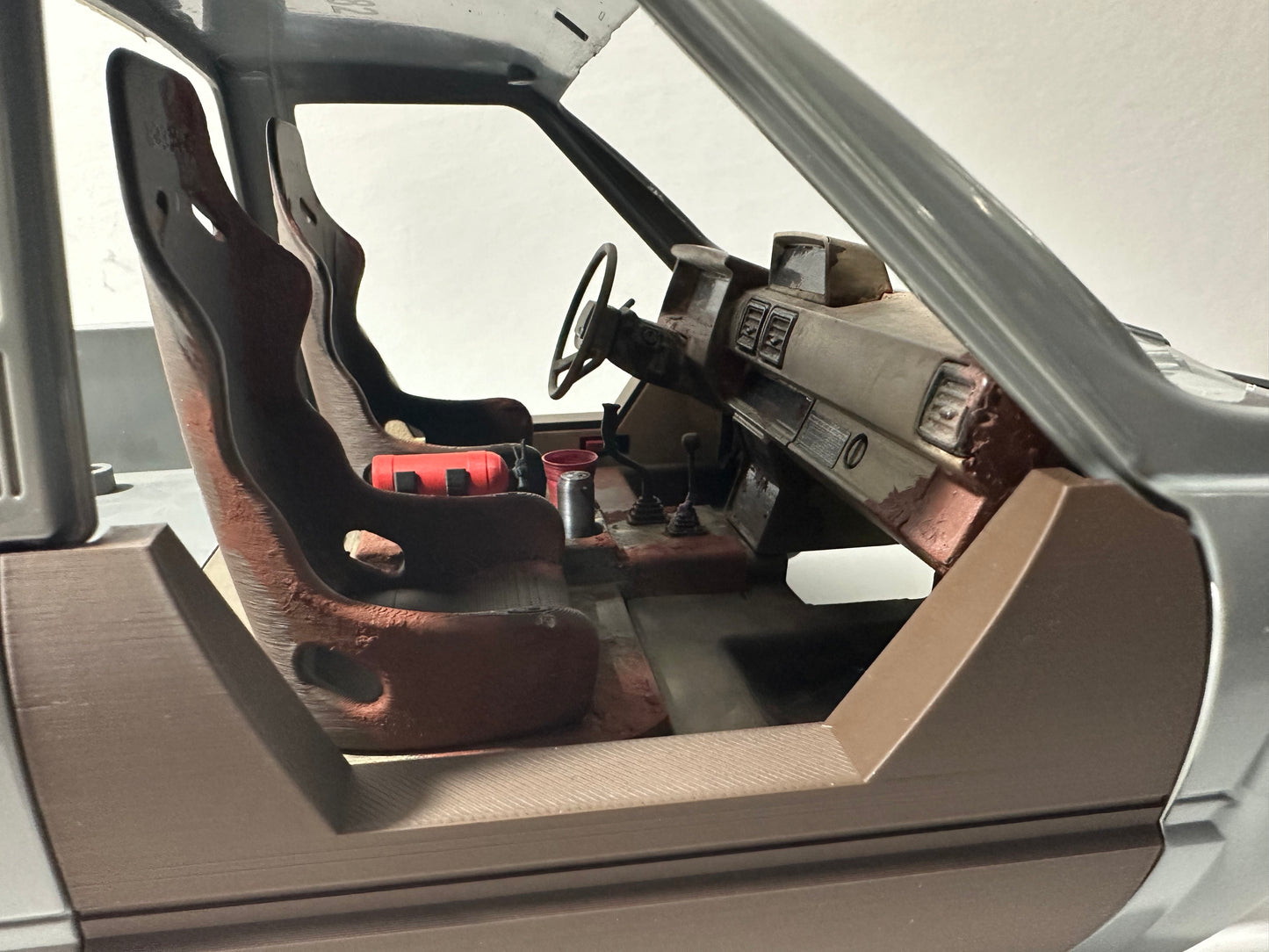 VFD Transmission Tunnel & Seat Filler Blocks for RC4WD XtraCab/4Runner Interiors