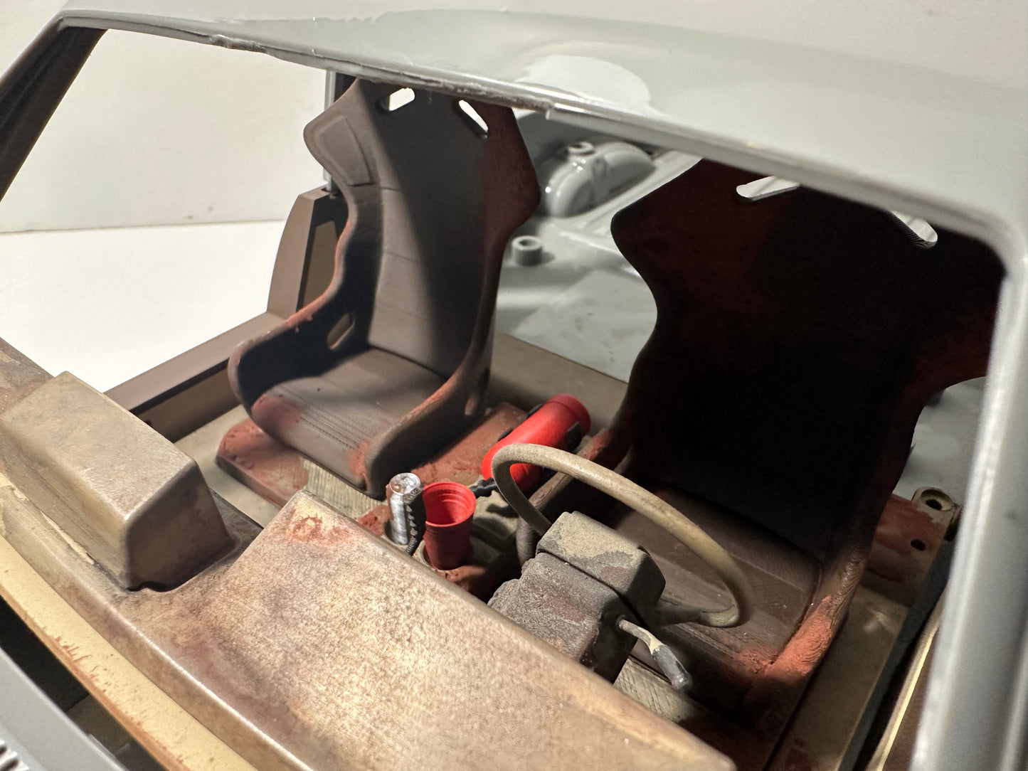 VFD Transmission Tunnel & Seat Filler Blocks for RC4WD XtraCab/4Runner Interiors
