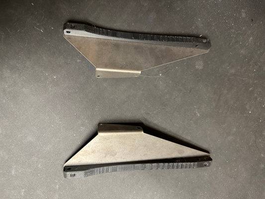 Titanium Adjustable XtraCab Body Mount Sliders for Yumi LWB Leaf Chassis