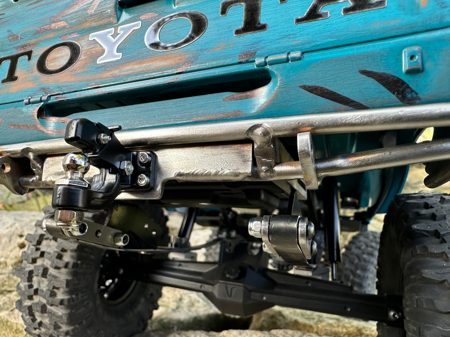 Welded Hitch Plate Add-On for Offset Double Bar Rear Bumpers